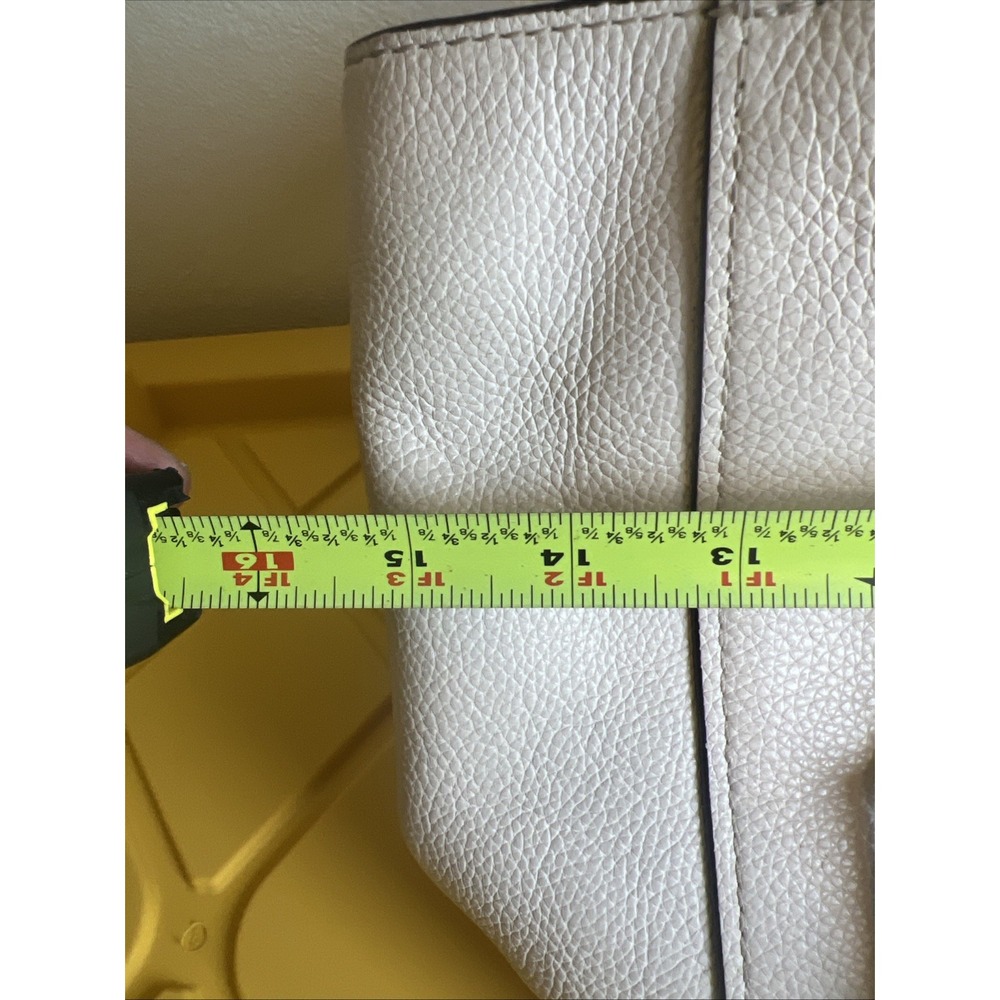 Coach Womens Black Polished Pebble Leather‎ Turnlock Chain Tote Bag 57107 - Picture 11 of 16